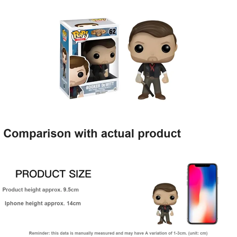 Funko POP! Collection Games Bioshock Booker Dewitt Chibi Figures-3