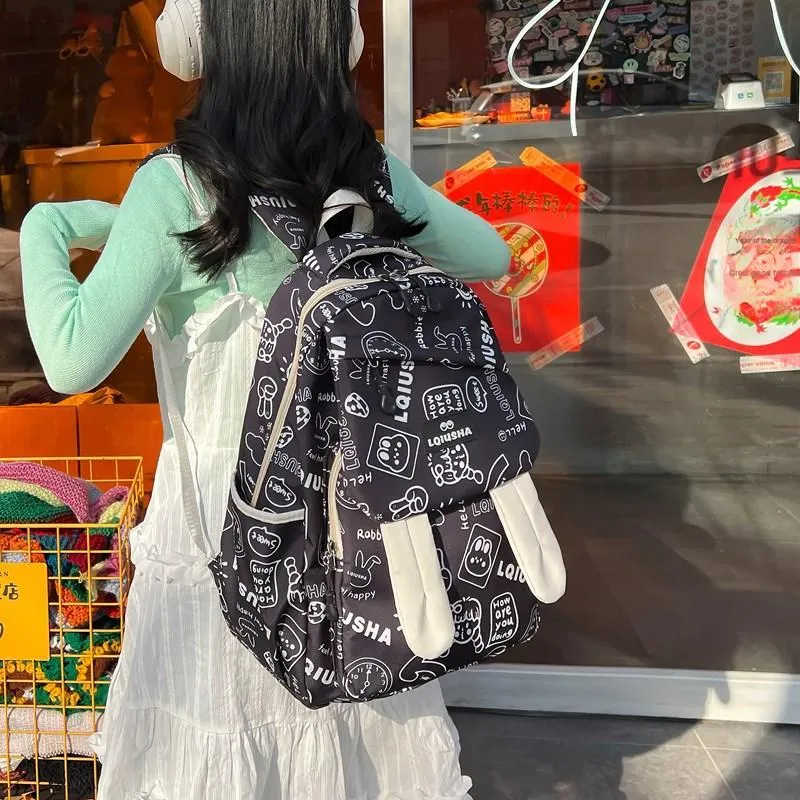 KAMLUI Nylon Backpack Unisex Multicolor-3