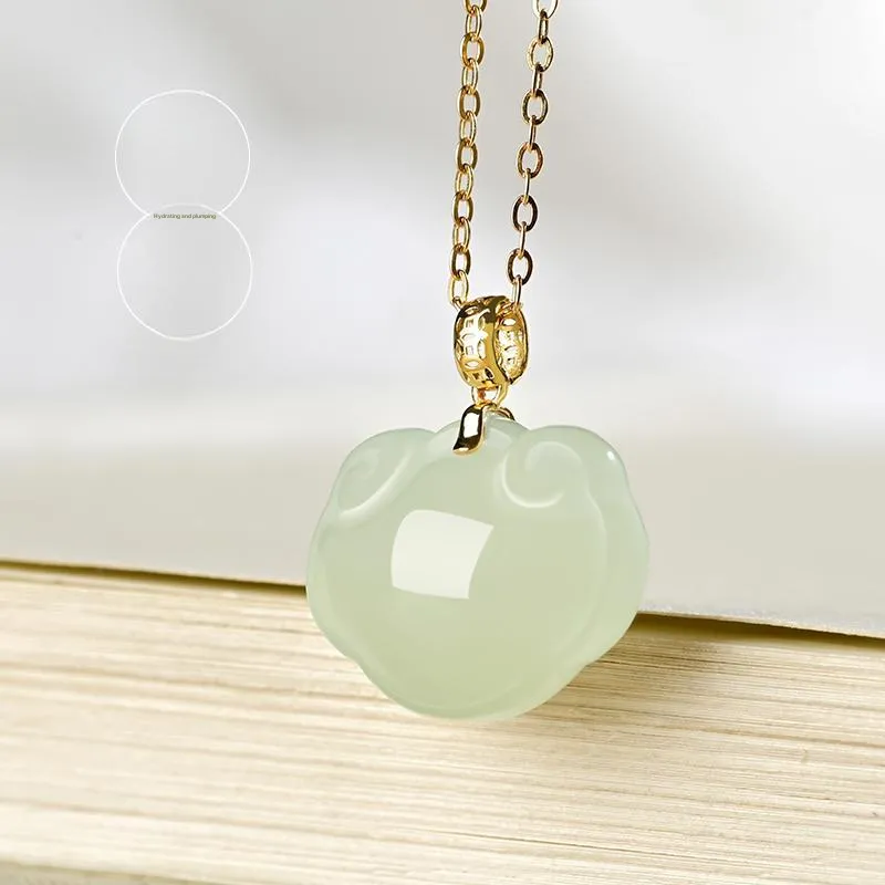 KUNYUYAO Hetian Jade Pendants White Jade Unisex-34