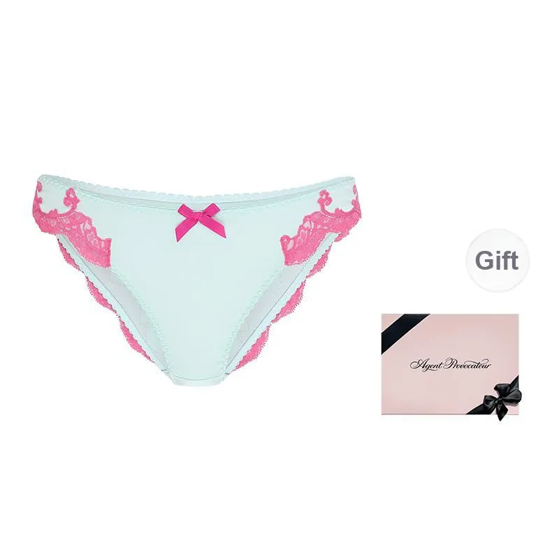 Agent Provocateur Underpants Women's Box 1 Pack Mint/Pink-0