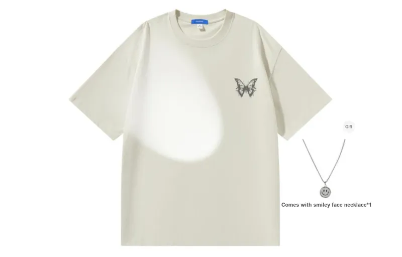 PEIMENG Short Sleeved T Shirts Unisex Comes With Necklace-29
