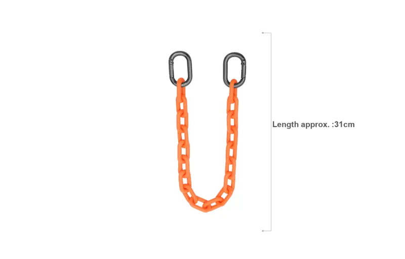 GUYI Acrylic Bag Strap Unisex Orange/Black-4