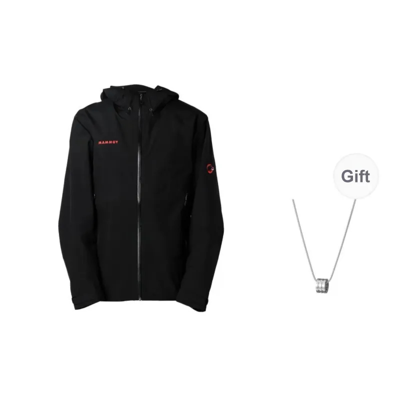 MAMMUT Convey Tour HS AF Jacket Unisex Black Comes With Necklace-0