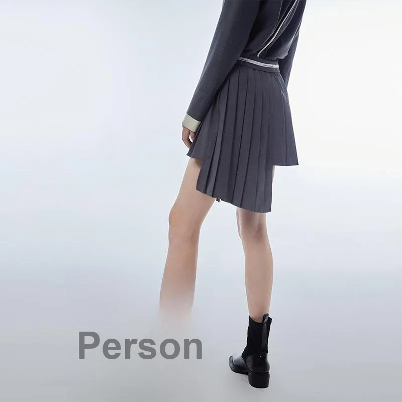 D. MARTINA QUEEN Casual Short Skirts Women's Gray-2