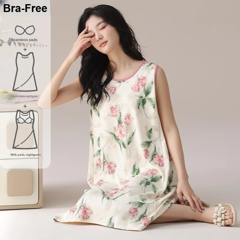 BONAS Nightgown Women's Fresh Flowers-4