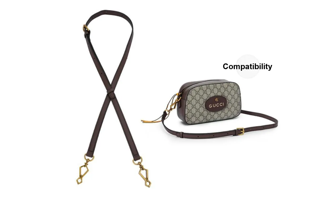 Kim Yeon-sha Cow Leather Crossbody Shoulder Strap Bag Replacement Strap Bag Accessories Bag Accessory Women's Brown