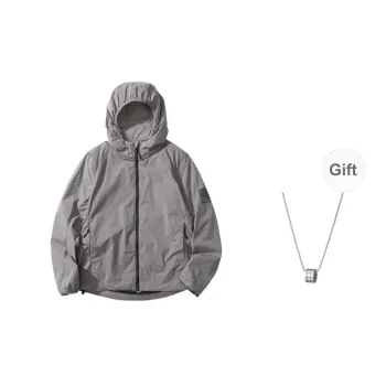 Jack Wolfskin Jackets Coats Men's Purple Gray Comes With Necklace