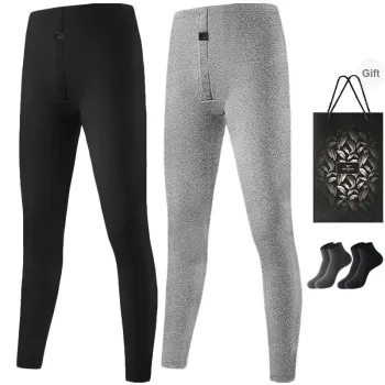 SEPTWOLVES Thermal Pants Men's 2 Pack+Shopping Bag