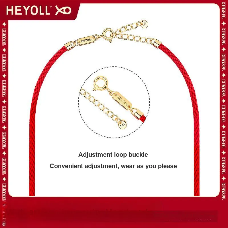 HUIYU Copper Necklaces Unisex Lucky Red/Elegant Black/Tiger Pattern Rope-3