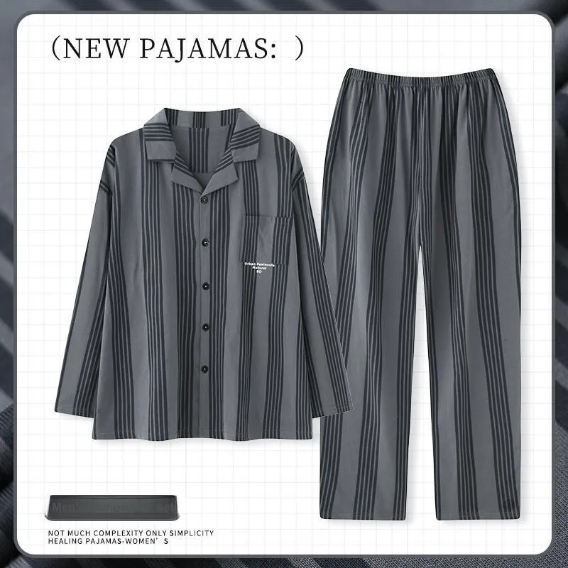 O'MESIK Pajama Set Men's Dark Gray-1
