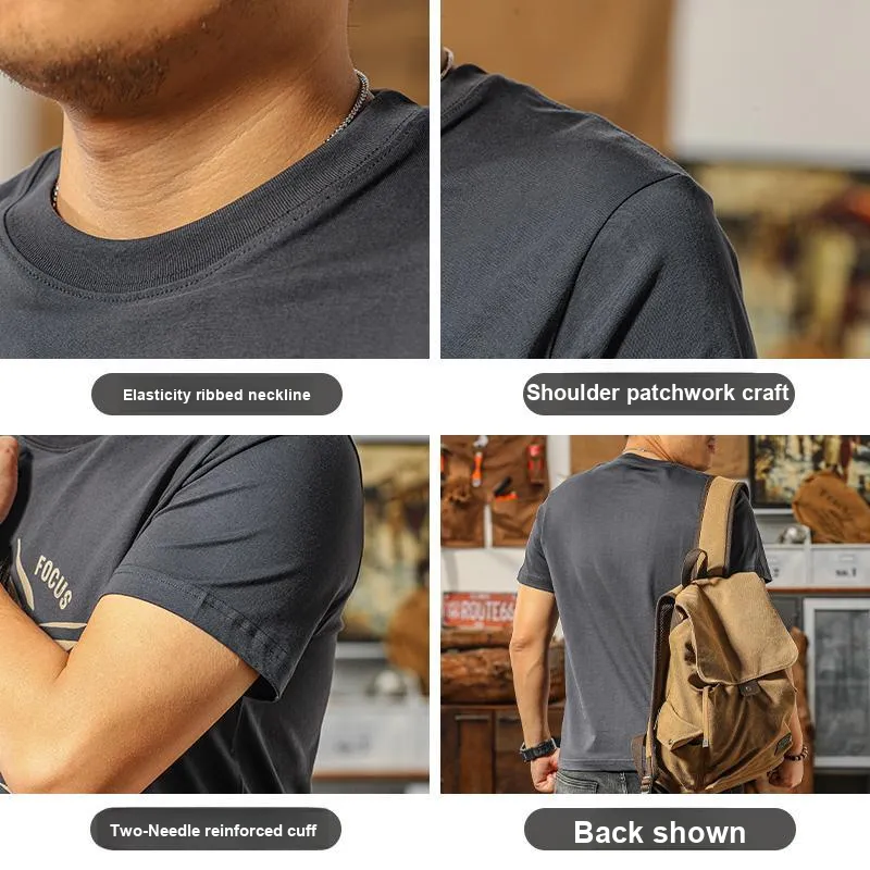 Seasonal Words T Shirts Men Iron Gray-3