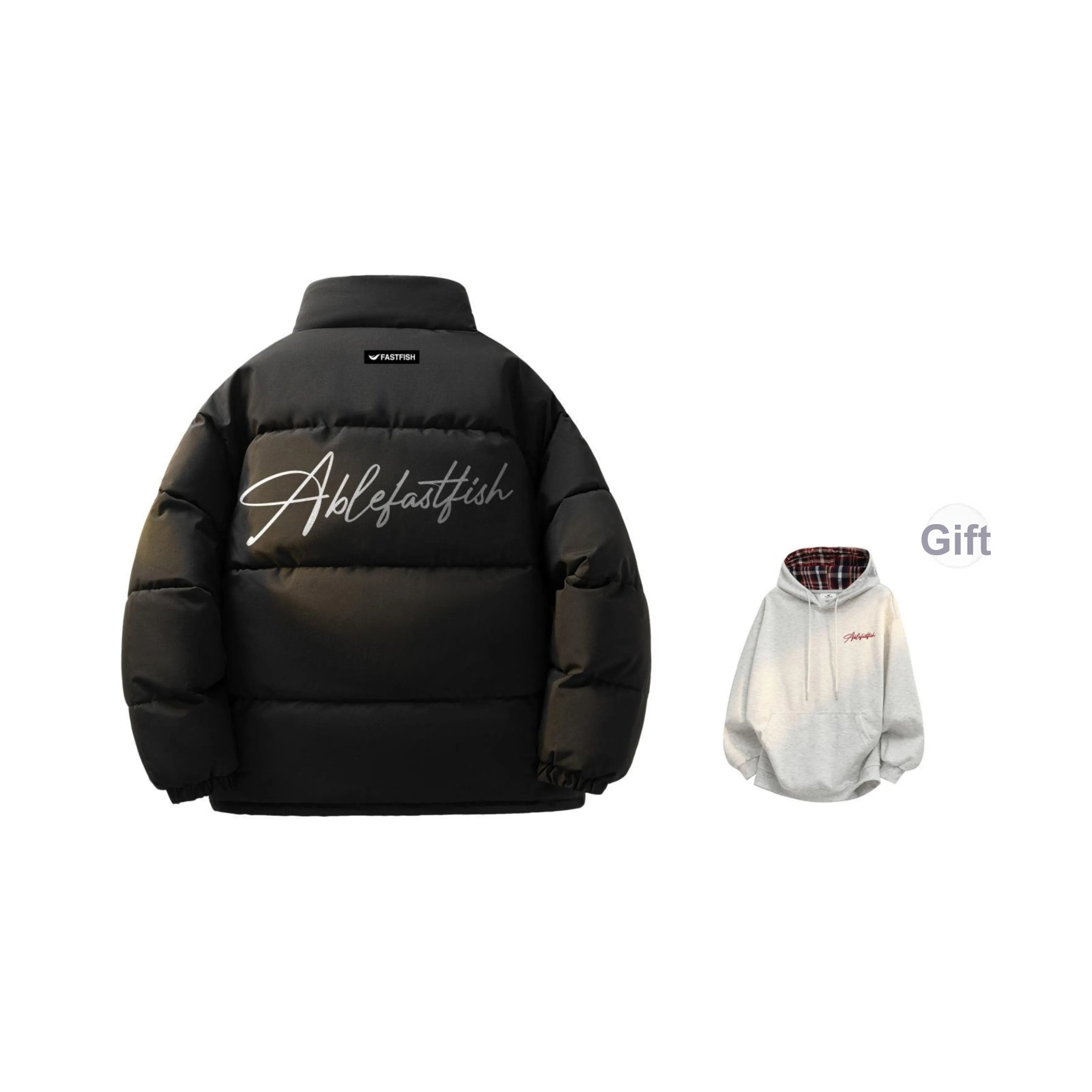 FASTFISH Puffer Jackets Unisex