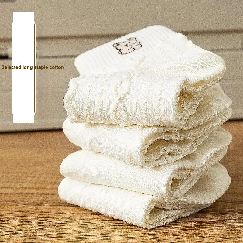 PLANDOO Mid Calf Socks Women's 6 Pack-5