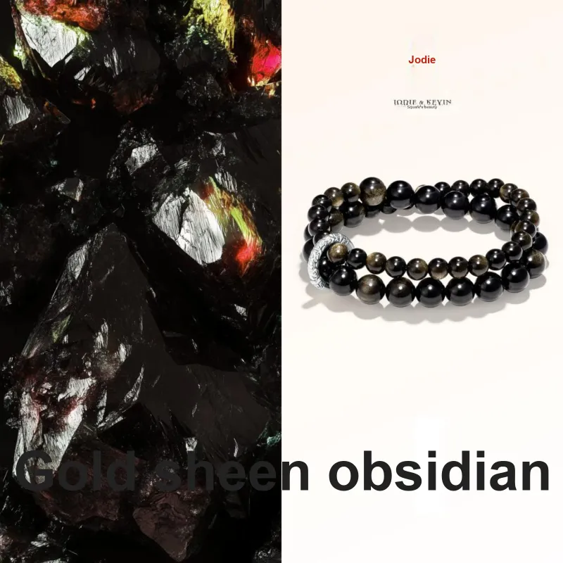 Jodie&Kevin Obsidian Bracelets Unisex-1