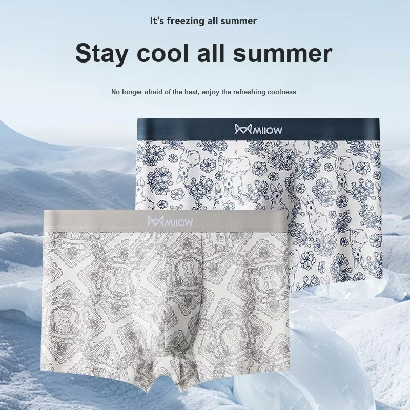 MIIOW Trendy Party Collection Cooling Summer Collection Underpants Men's 3 Pack-17
