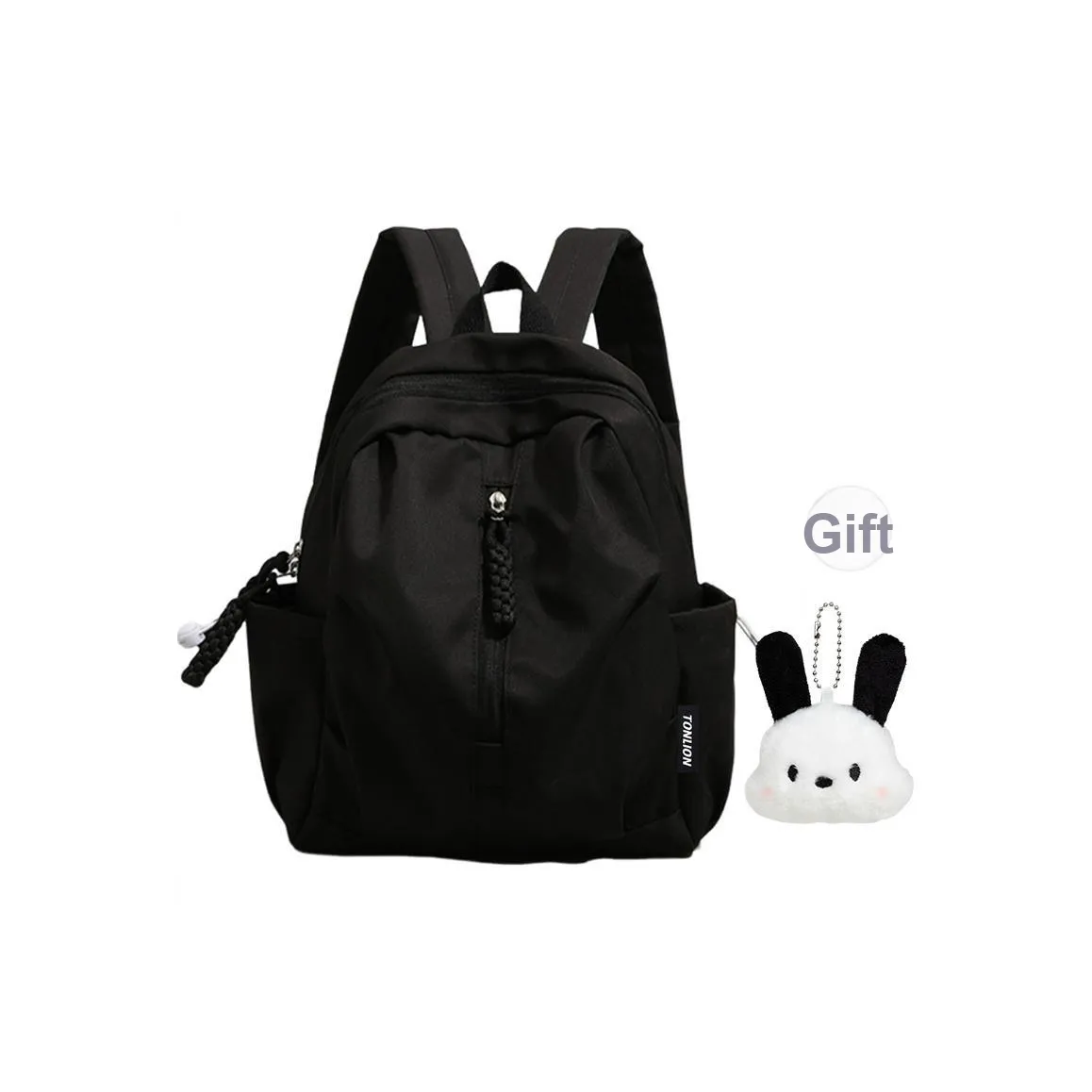 Tonlion Ткань Рюкзак Стандартный Женский Черный Белый