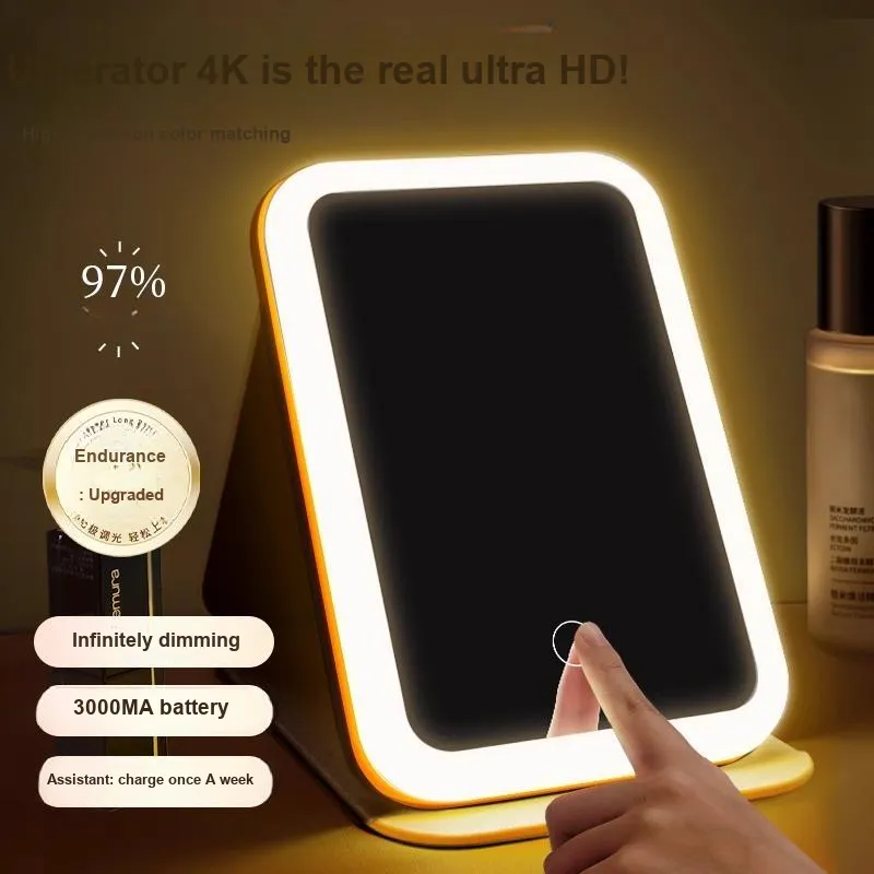 CHUANGMUGONGFANG LED With Light Home Use Dormitory Portable Make Up Mirrors-1