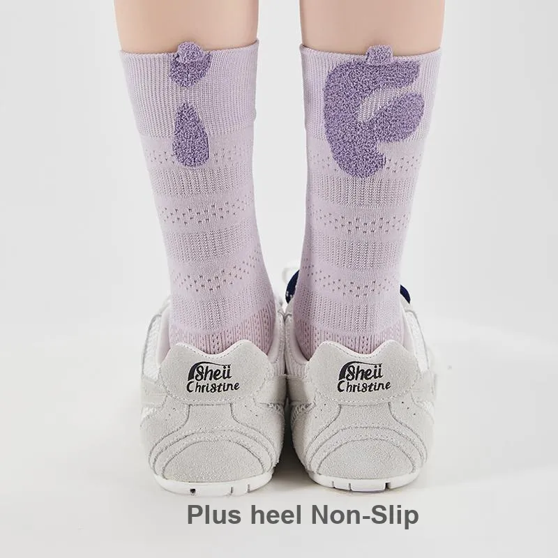 JIAZINI Mid Calf Socks Women's 3 Pack-18