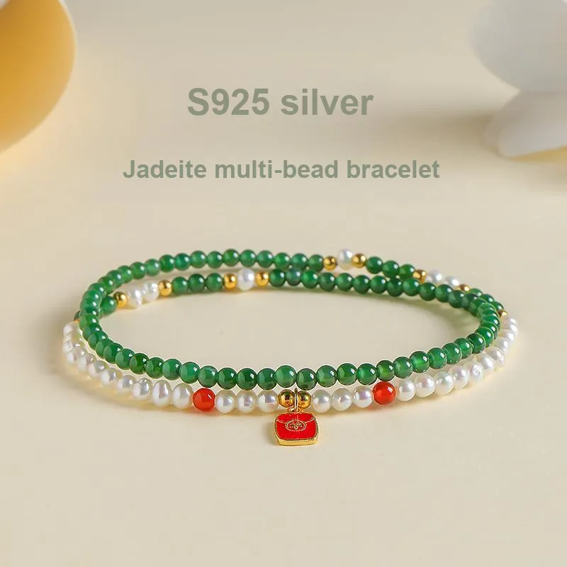 With The Heart Of The Jade Ice Glutinous Jadeite Bracelets Women's-1