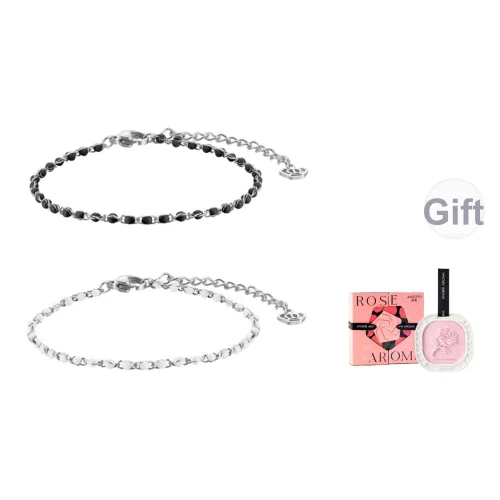 TIANWANG Стальные браслеты с холодной эмалью унисекс черный и белый