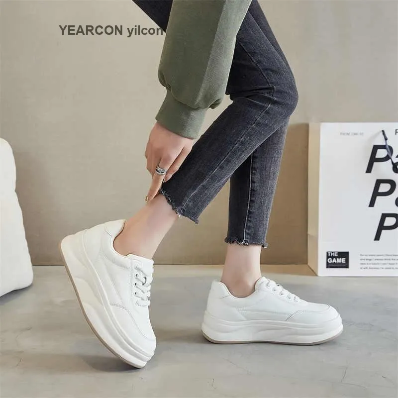YEARCON Low Top Skateboard Shoes Women's Ecru-3