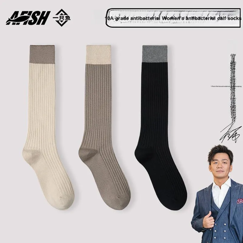 AFISH Knee High Socks Women's 3 Pack Shopping Bag-4