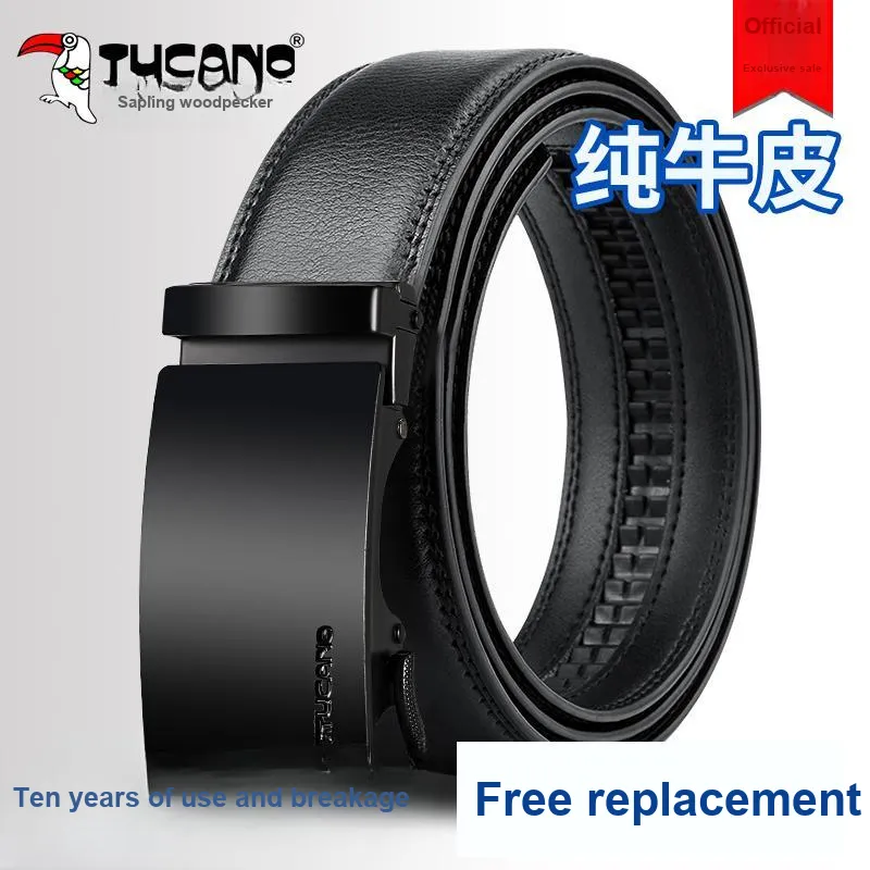 TUCANO Cow Split Leather Belts Men's 3.5cm-1