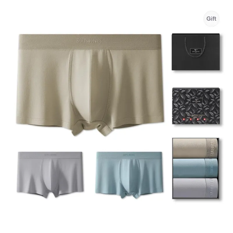 SEPTWOLVES Underpants Men's Box 3 Pack Mixed Color-0