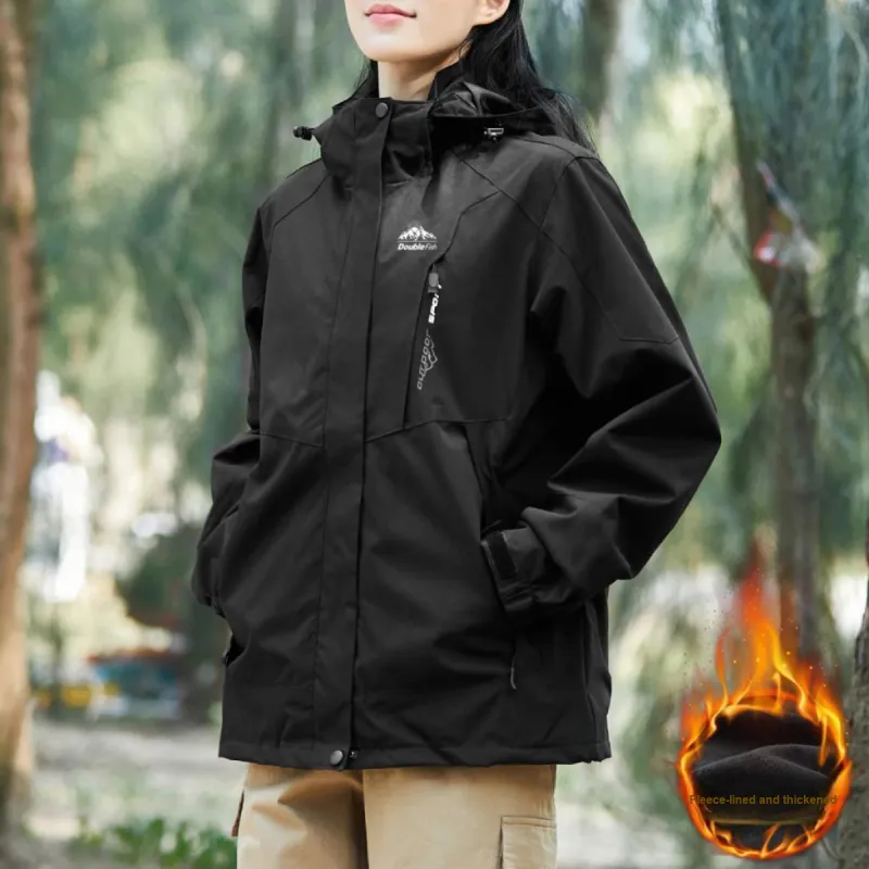 DOUBLEFISH Windproof Windbreaker Jacket Unisex-2