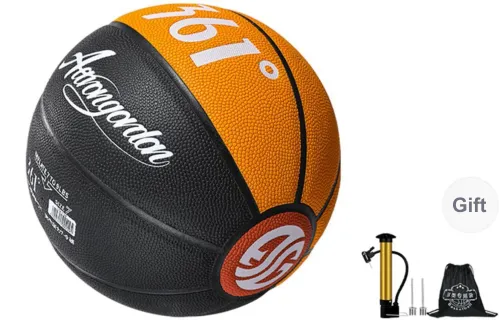 361° Raid PU Basketball Black Yellow Size 7 Training Competition Unisex