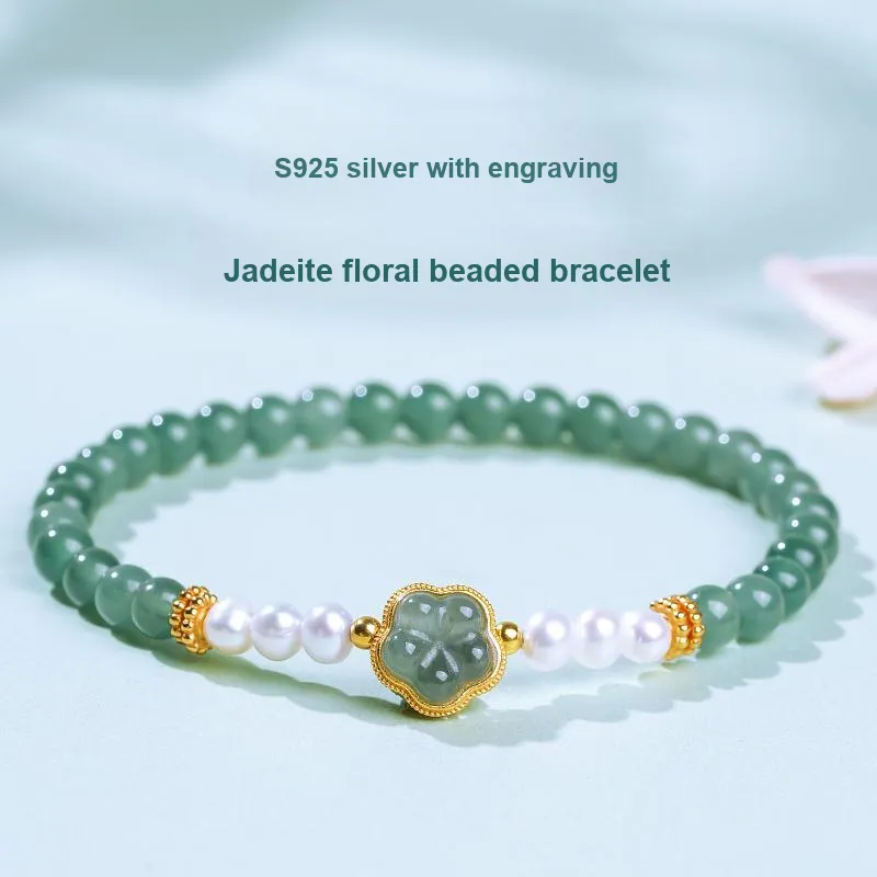 With The Heart Of The Jade Ice Glutinous Jadeite Bracelets Women's-1