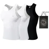 Slim Fit 3 Pack (White+White+Black)