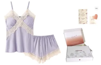 WANANNI Pajama Gift Box Women's Purple