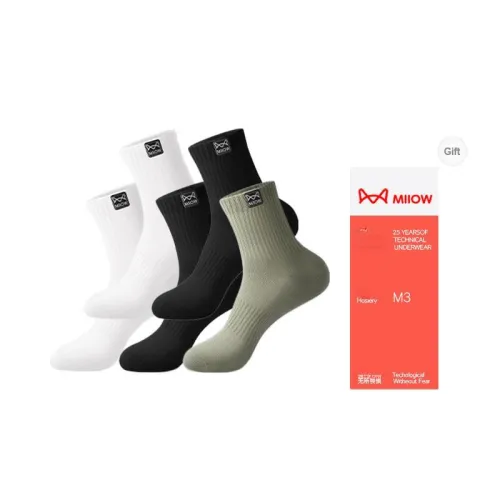 MIIOW Trend Party Series Mid-Calf Socks Men's Box 5-Pack