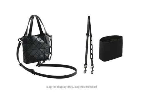 Luxury Care Artisan Workshop Felt Crossbody Leather Strap With Liner Bag Unisex Black