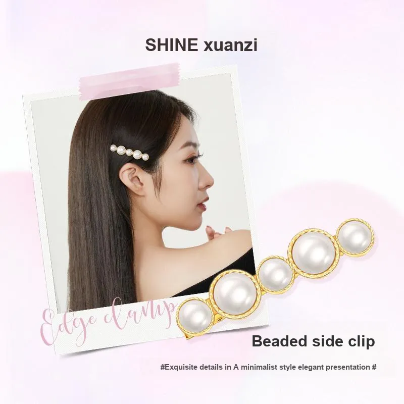 SHINE Alloy, Shell Pearl Hair Clips Women's-4
