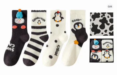 Caramella Mid Calf Socks Women's Box 4 Pack