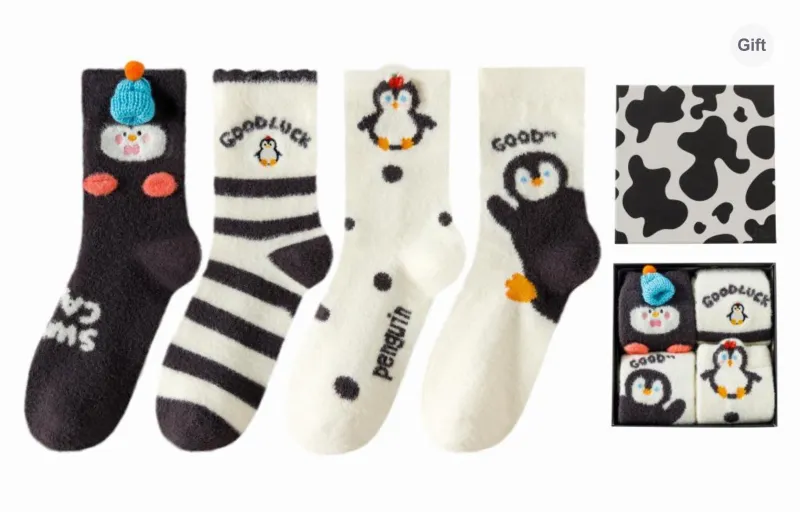 Caramella Mid-Calf Socks Women's Box 4-Pack-0