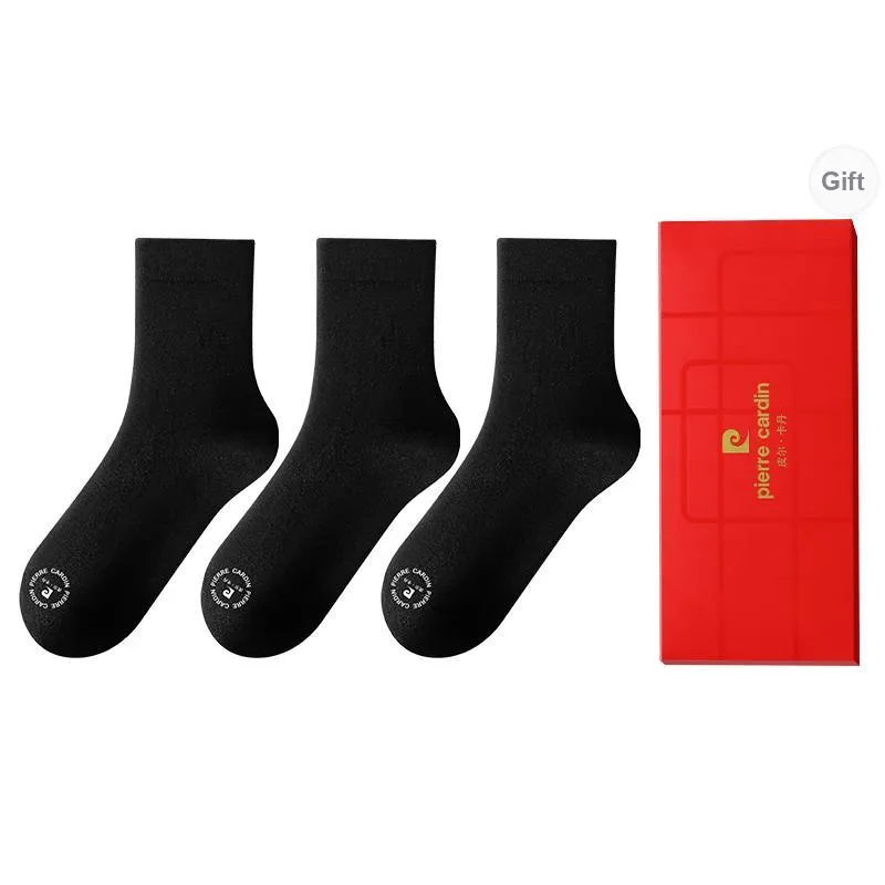PIERRE CARDIN Mid Calf Socks Women's 3 Pack With Box Included-9