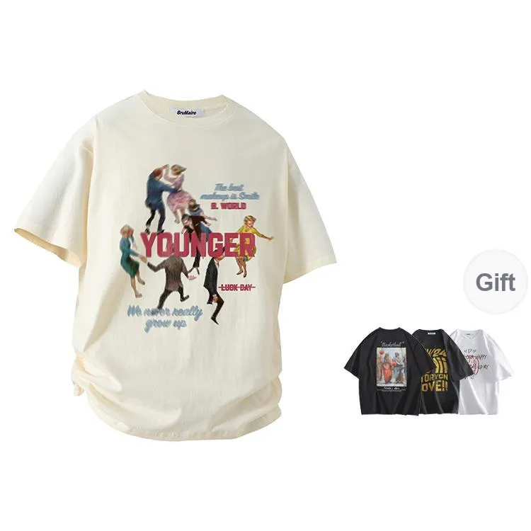 BRUMAIRE T Shirt Unisex White Comes With Random Print Short Sleeved Shirt-4