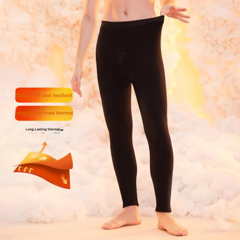 Red Bean Thermal Pants Men's Ink Gray-1