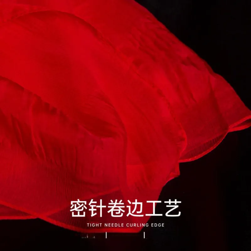 Red Bean Mulberry Silk Scarves Women's-19