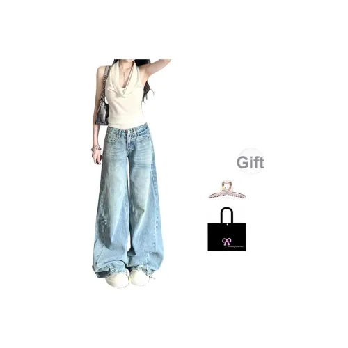 Aimilian Blue Women's Jeans Aimilian Синий Женские Джинсы