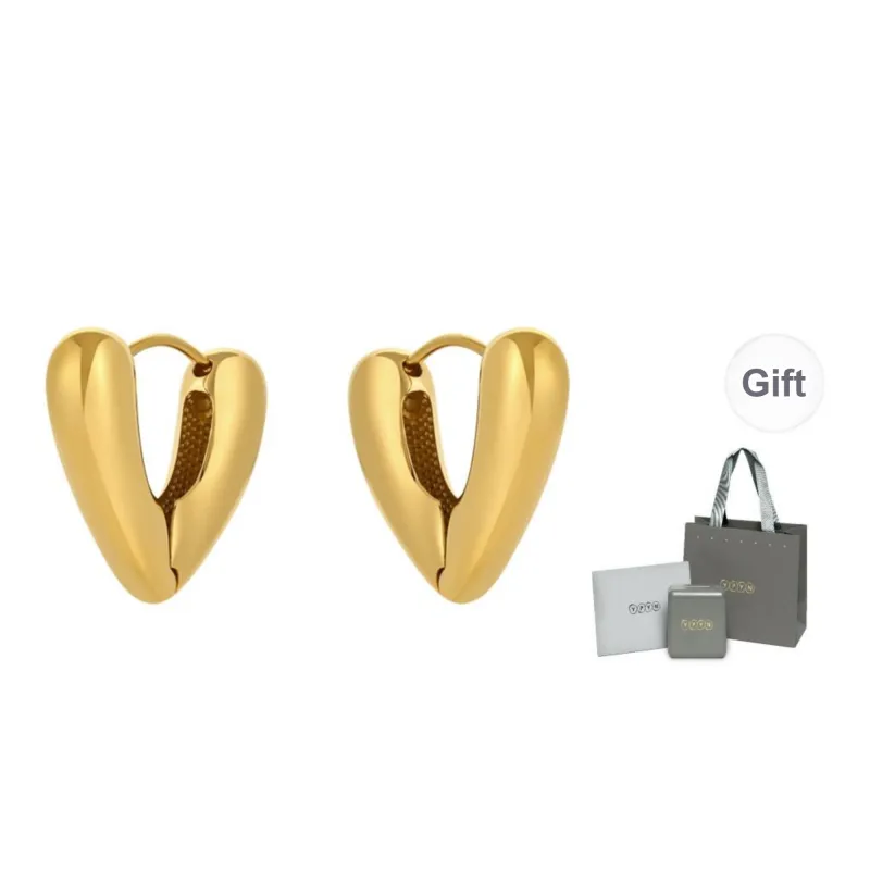 YPYN Titanium Steel Ear Cuff Women's Gold-0