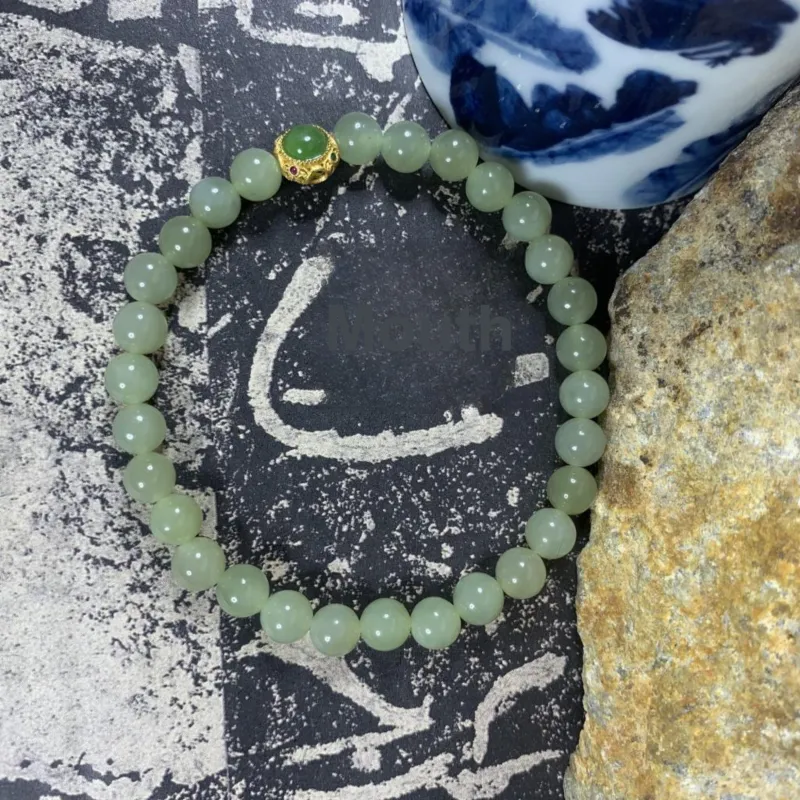 Xian Mu Fang Hetian Jade Bracelets Women's Green Jade-2