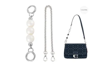 Lan Bao Fan Metal Bag Accessories Women's Blue/Silver