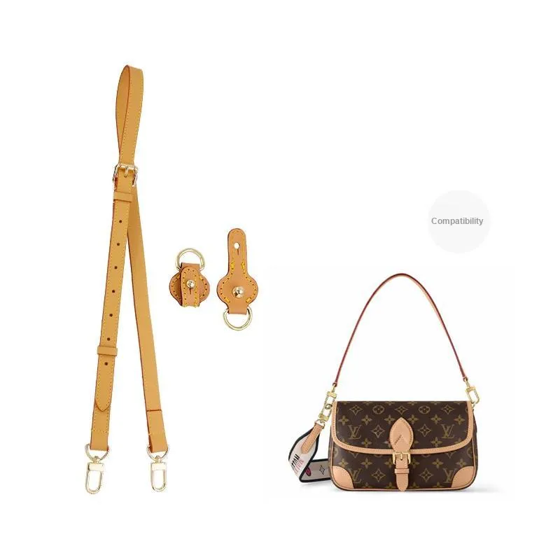 Cow Leather Bag Shoulder Strap Women's Beeswax Color-4