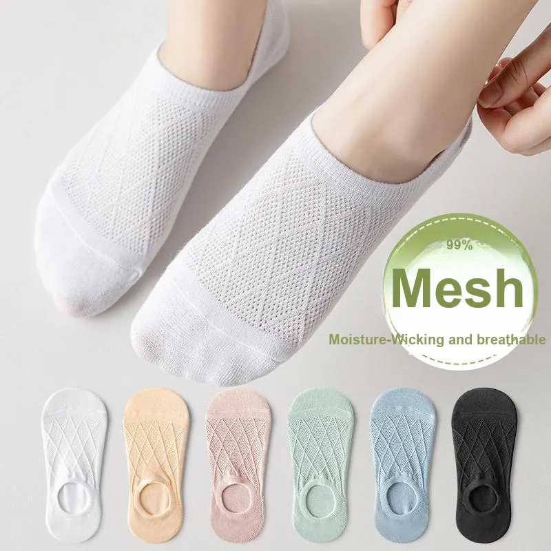 Top Melon No Show Socks Women's 5 Pack-7