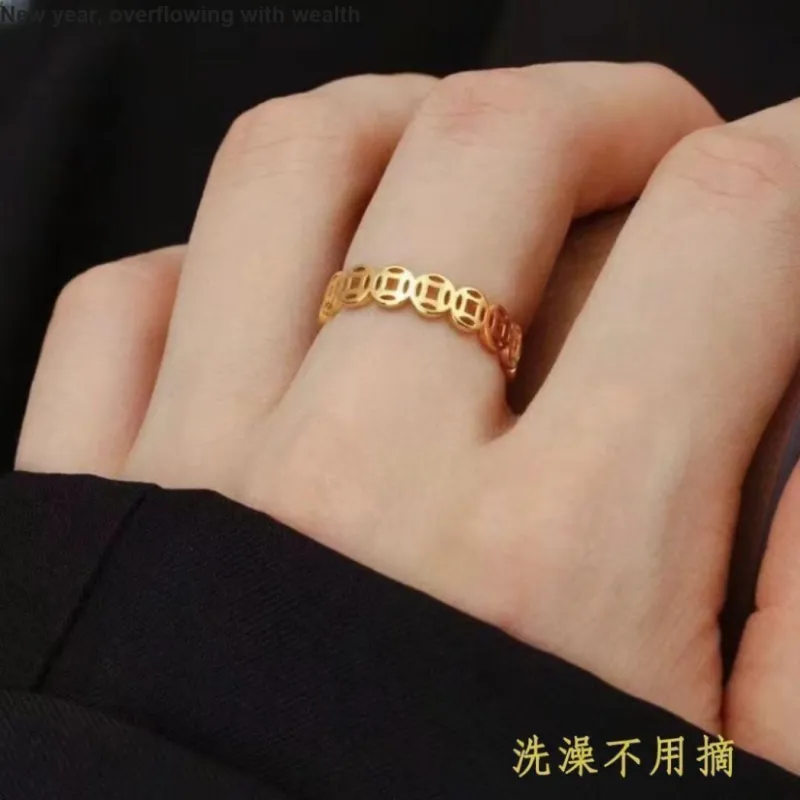 Vegetarian Titanium Steel Rings Unisex-1