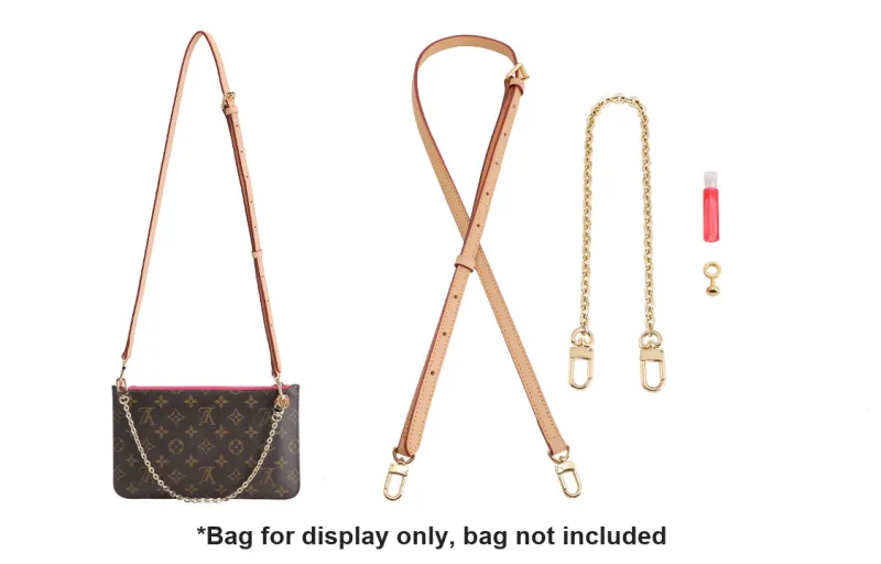 Luxury Care Artisan Workshop Cow Leather Bag Strap Women's Beige-0